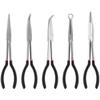 Набор из 3/5 плоскогубцев с загнутыми носами 25°/45°/90°, 11-дюймовые длинные прямые плоскогубцы, О-образные круглые плоскогубцы