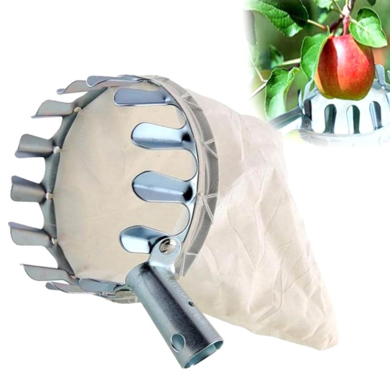 Металлический сборщик фруктов Садоводство Яблоко Персик Высокий сборщик деревьев Сельскохозяйственные садовые инструменты Улавливатель фруктов Садовые принадлежности
