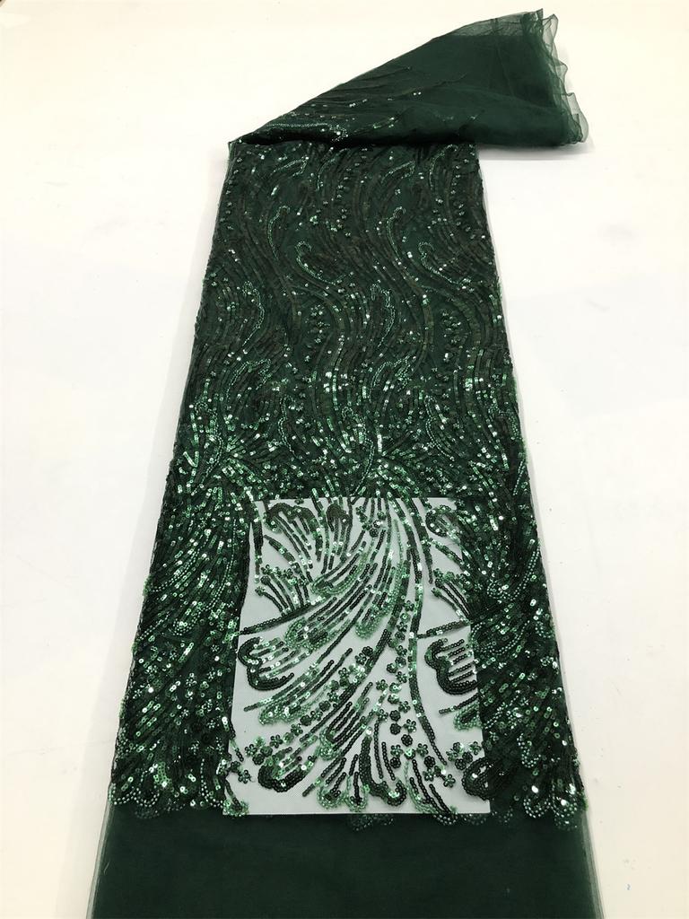 Африканское кружевное полотно с вышивкой пайетками, нигерийское свадебное 2025, высококачественное французское тюлевое кружевное полотно для свадебного платья, женское шитье