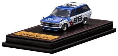 Модельignition Масштаб Datsun Bluebird Wagon 1/64 (510) Синий/Белый (Готовый продукт)