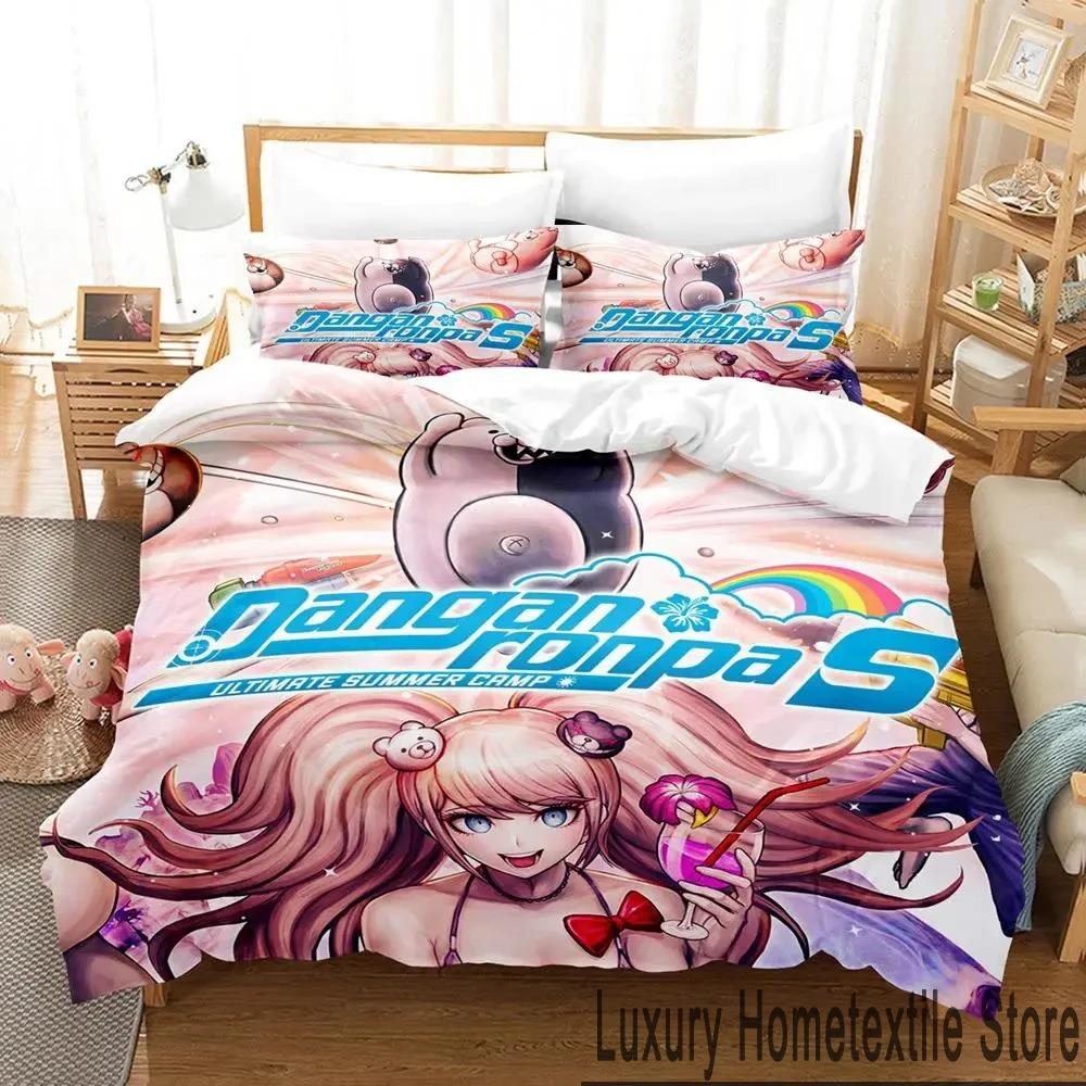3D-принт аниме Danganronpa комплект постельного белья для мальчиков и девочек Twin Queen King Size пододеяльник наволочка кровать для мальчиков для взрослых домашний текстиль