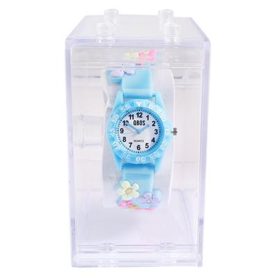 Montre Enfant - QBOS - QBOS - Bracelet Silicone Floral - Diamètre 28 Mm - Résist. Éclaboussures
