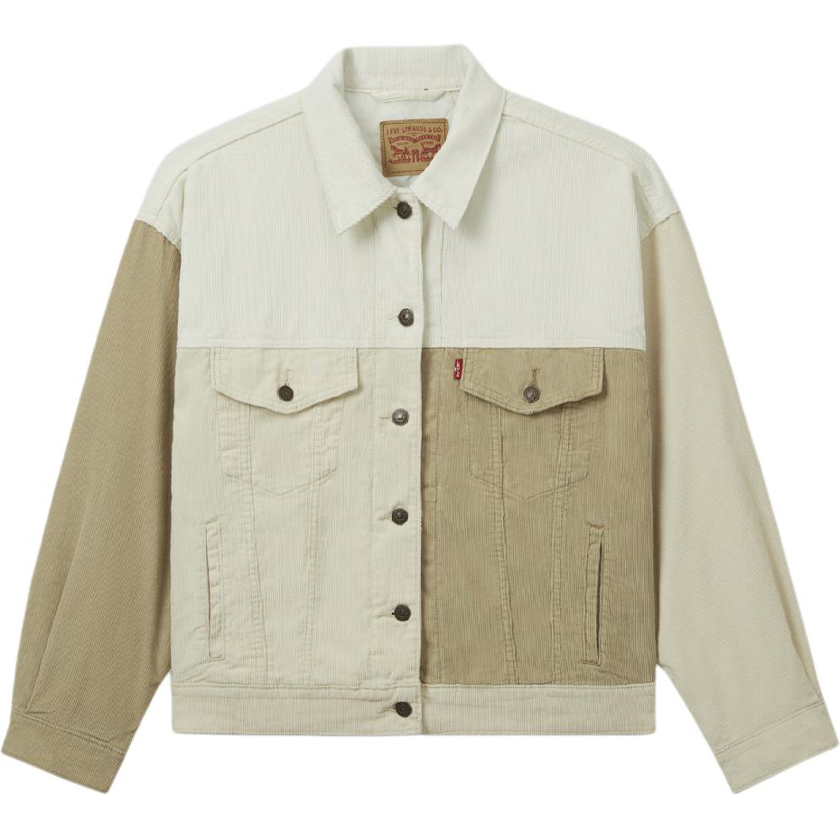 Levis Свободная Классическая Модная Уличная Вельветовая Хлопковая Куртка Женская Куртка Бежевая Хаки A9444-0000