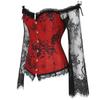 Women Steampunk Leather Zipper Goth Steel Vintage Top Steampunk Bustiers Corsets