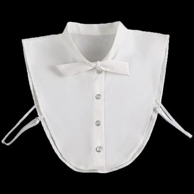 Sweet Half Shirt Fake Collar Ladies Stand Bowknots Neckwear Detachable Collar Female Removable Fuax Cols Clothing Accessories