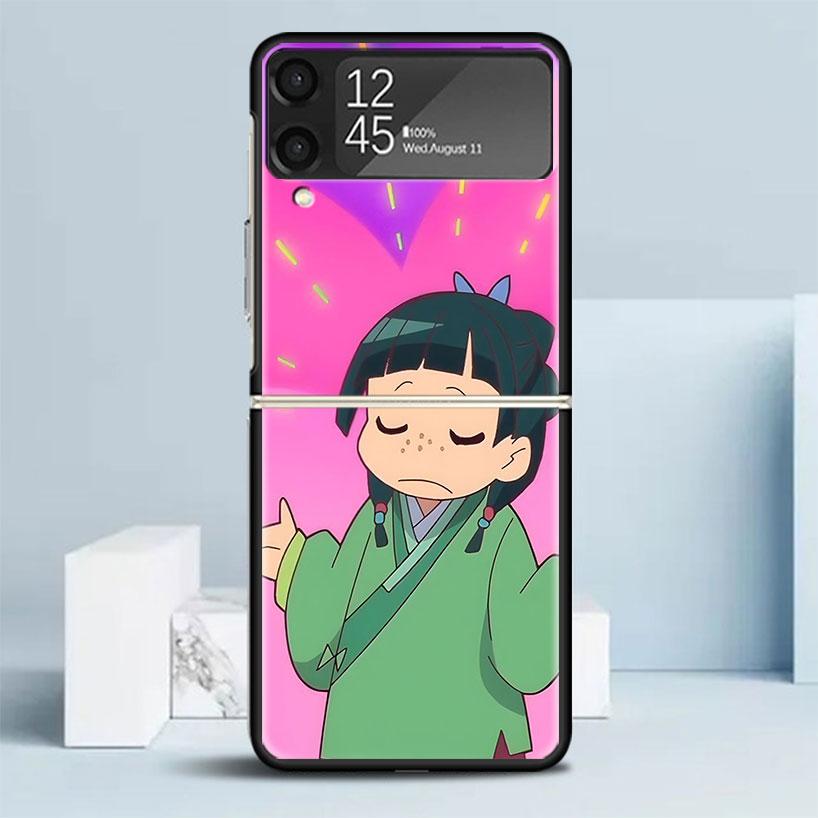 A-Apothecary D-Diaries Аниме Черная Обложка для Чехла Телефона Samsung Galaxy Z Flip 7 6 5 4 3 5G Flip7 Flip6 Flip5 Flip4 Flip3 Узор