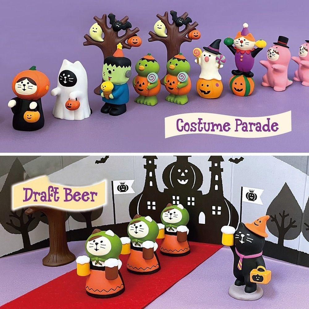 Реквизит для миниатюрных сцен из смолы, настольные украшения в виде призраков, новые украшения на Хэллоуин для Хэллоуина