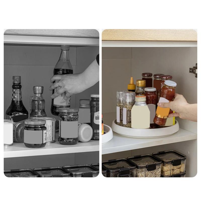 360 Degree Rotating Spice Rack, Kitchen Countertop Multifunctional Storage Tray, Cosmetics and Condiments Rack.