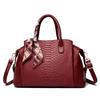 New Handbag Women's Bag Crossbody Large Bag Large Capacity Fashionable Retro Versatile Crocodile Pattern Pillow Bag