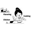 Стикер на стену в мультяшном стиле, съемный самоклеящийся ПВХ, милая женщина, шеф-повар, узор, кухонная надпись, наклейка на стену, домашний декор