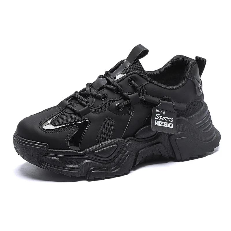 Модные Новые Летние Женские Кроссовки для Бега 2024 Корейский Стиль Повседневная Спортивная Обувь Толстая Подошва Дышащий Верх Для Студентов