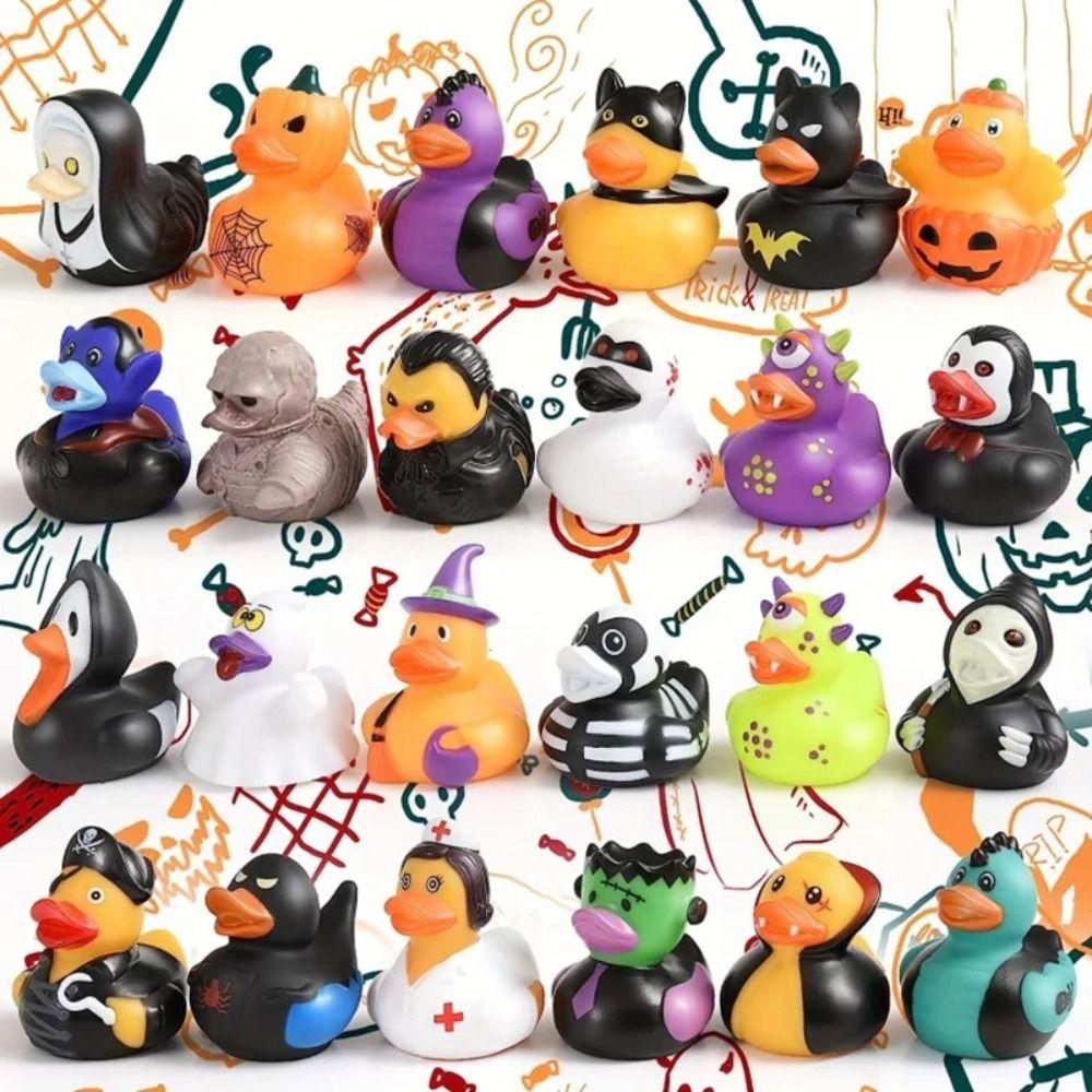 Ducking Floater Halloween Series Duck Cartoon Characters Rubber Duck Toys Festivals Toy