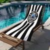 Полотенце пляжное в полоску Newcastle United, быстросохнущее, впитывающее, спортивное полотенце для спортзала, универсальное полотенце для ванной и пляжные аксессуары