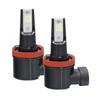 LED Fog Vehicle Inspection Genuine Light Long Set of 2 and 6500K Fcl. Lamps, Compliant, Distribution, Life, 12V/24V Compatible, (Left Right), H8, H11,