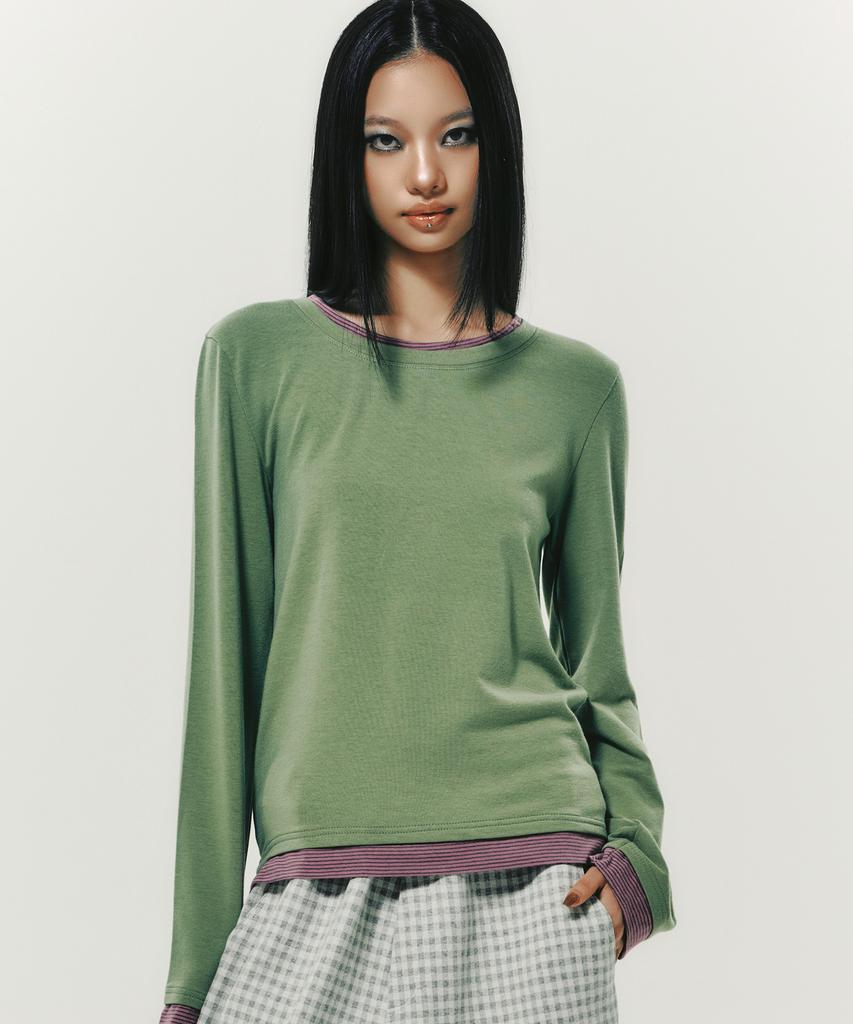 NYXX Emblem Layered L/S Green