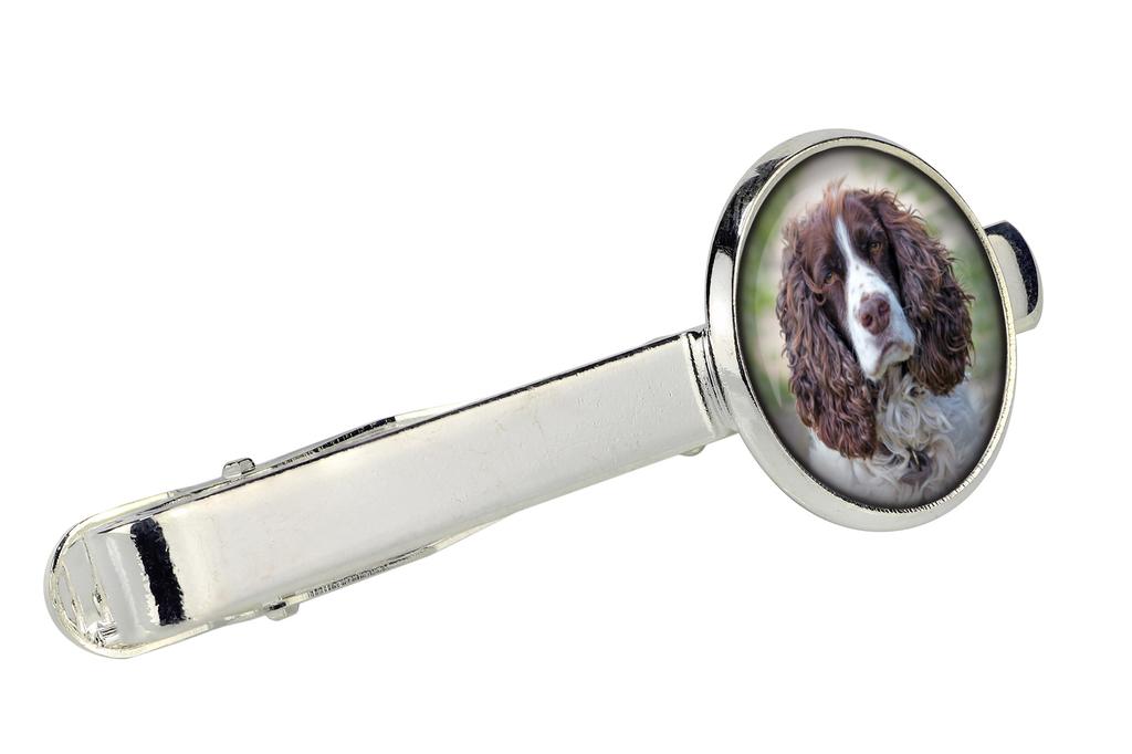 Английский спрингер-спаниель - запонки и галстук с вашей фотографией, украшение костюма, мужские украшения от бренда Art-Dog.