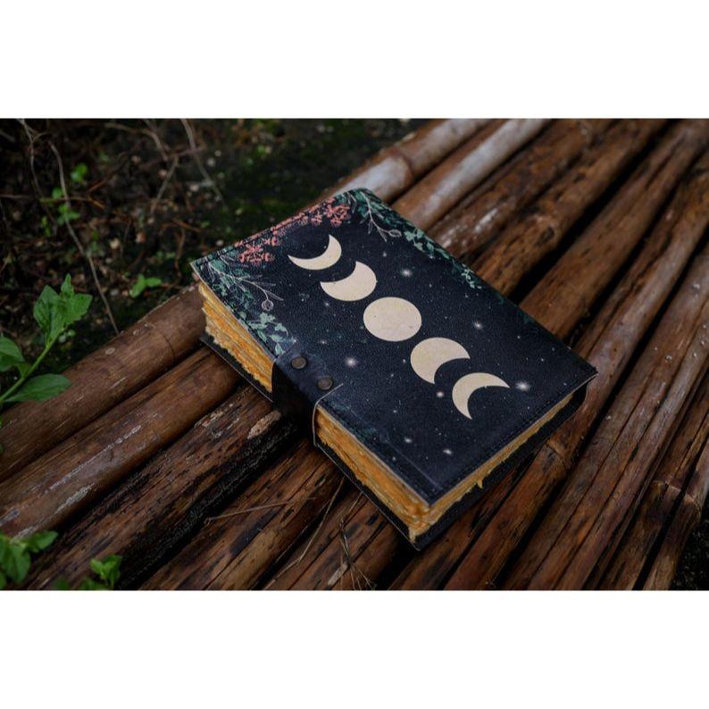 Дневник из бумаги ручной работы с деклем «Солнце и Луна» для мужчин и тетрадь для заклинаний для дорожного скетчбука, книги стихов
