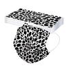 Маска для взрослых с леопардовым принтом одноразовая промышленная 3-слойная 10 шт/50 шт