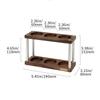 Watchget Espresso Coffee Tamper Station, Double-Deck Espresso Tamper Storage Stand Rack for 51-58mm Tampers and Distributors