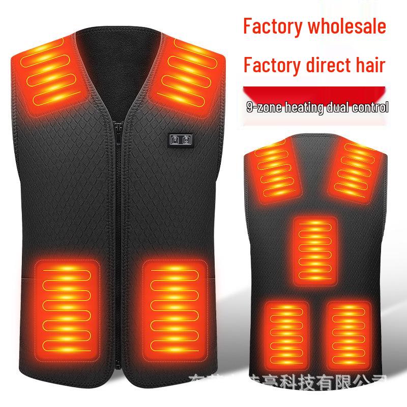 Unisex USB Heated Neoprene Vest - Smart, Constant Temperature Winter Wear