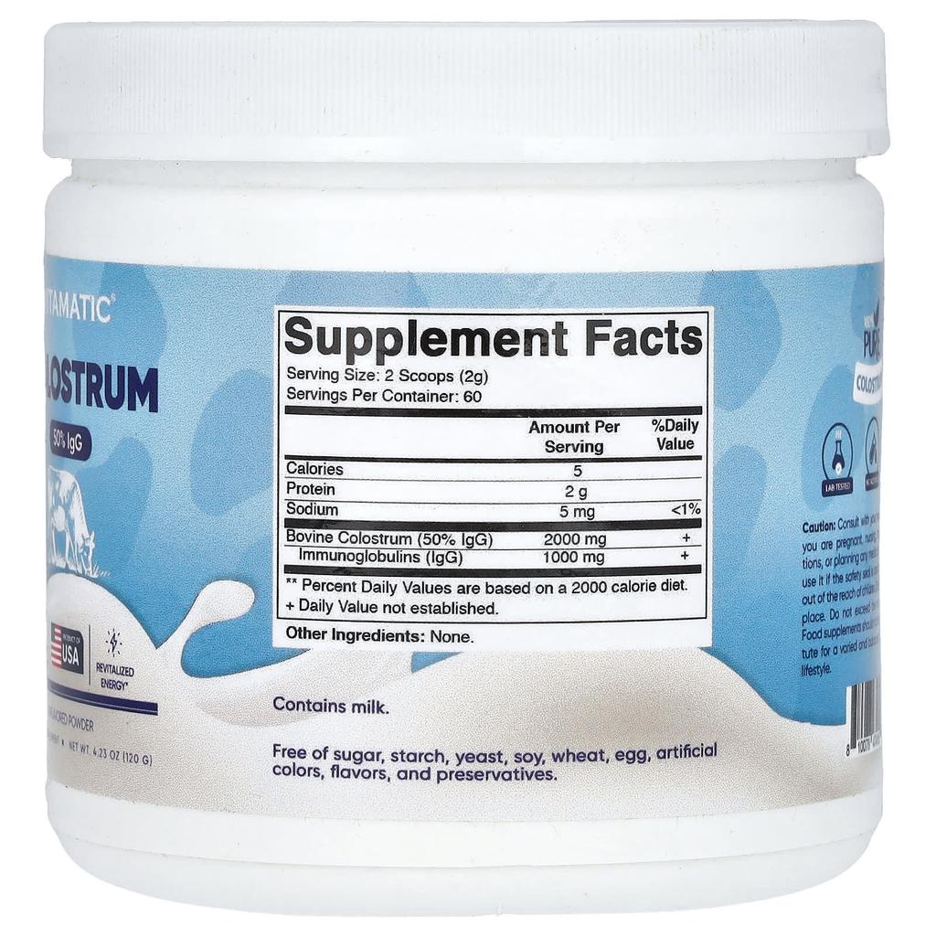Colostrum, Unflavored, 120G(4.23Oz)