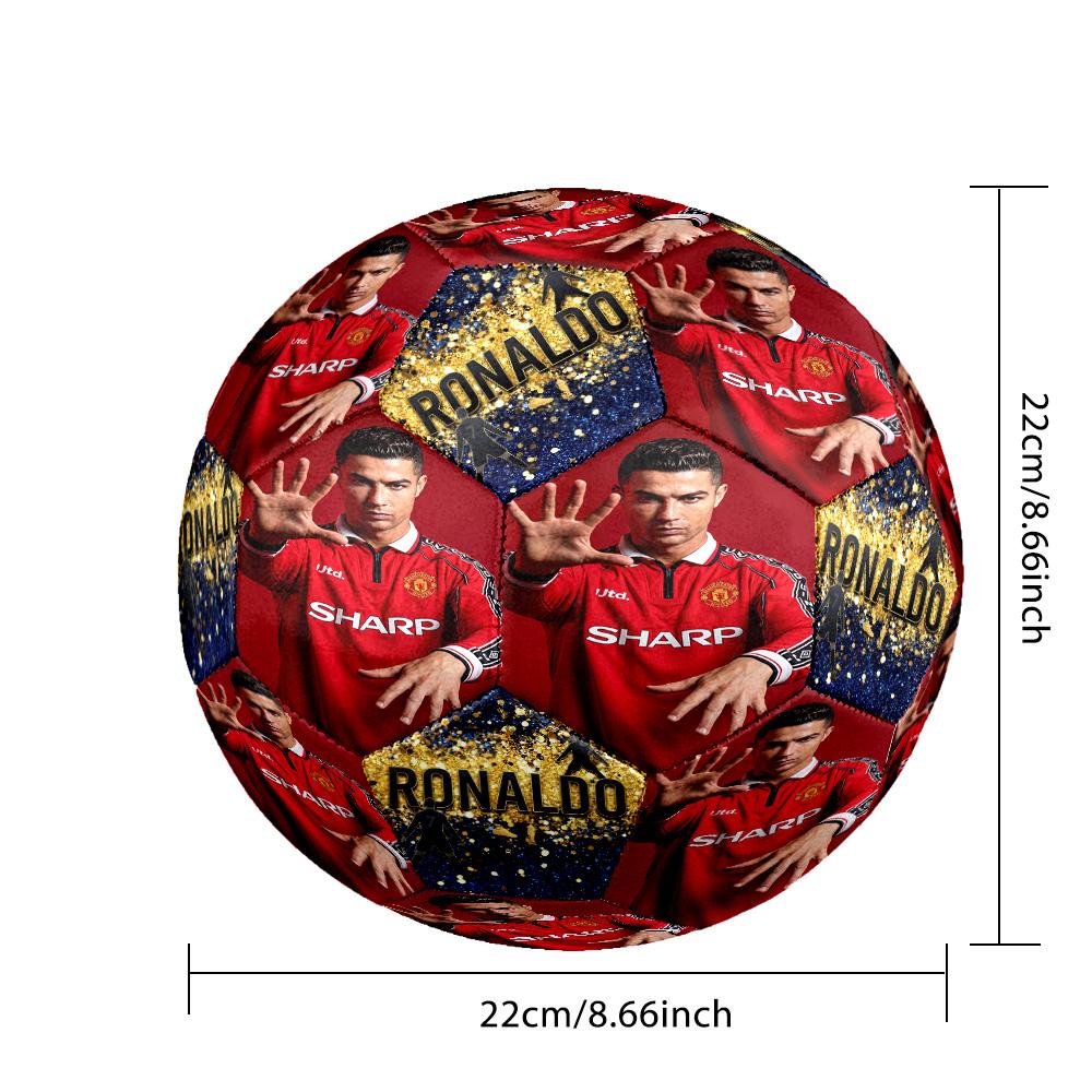 Ronaldo's Argentina's Messi: Legend Motion Soccer Ball Size 5 Football Machine Sewn Indoor/Outdoor Training and Matches
