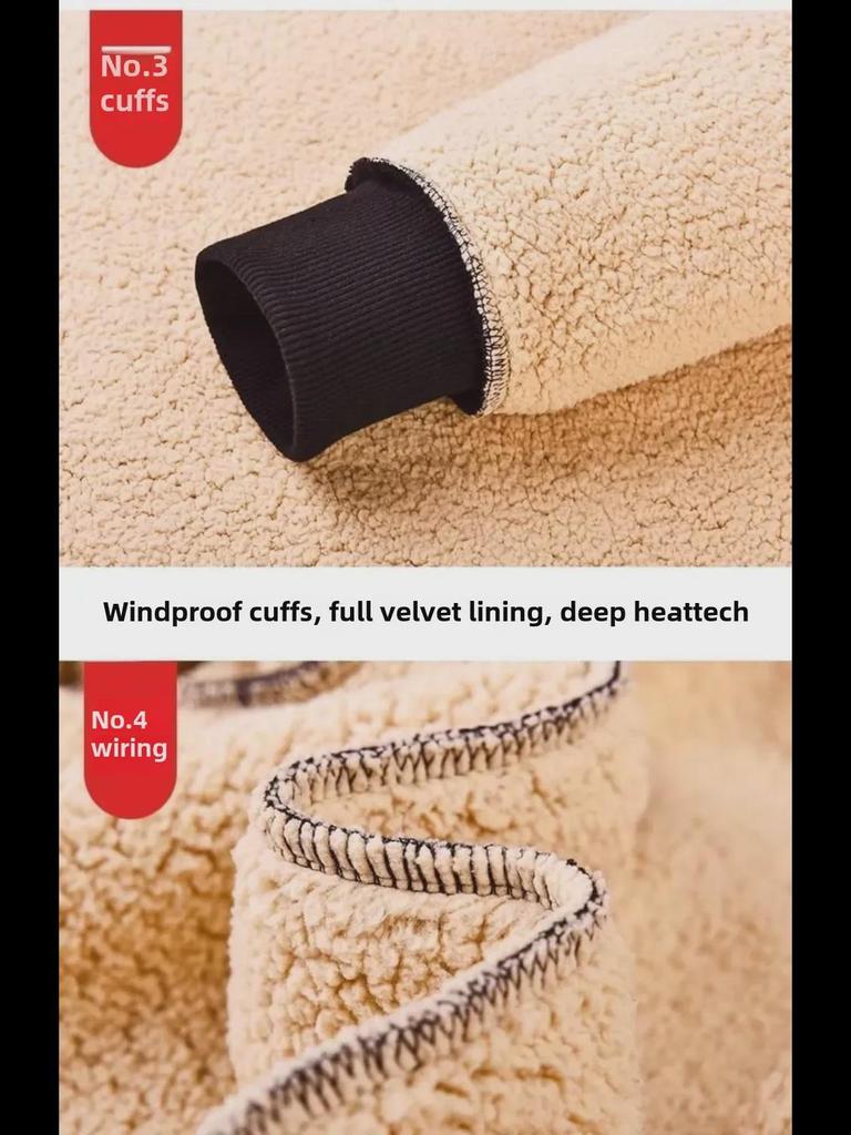 Мужской костюм из толстой овечьей шерсти с капюшоном - повседневный кардиган на молнии для осени и зимы