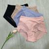 Сексуальное нижнее белье больших размеров со средней талией для женщин с завышенной талией, приподнятыми бедрами, утягивающими талию, треугольными трусиками из чистого хлопка с промежностью