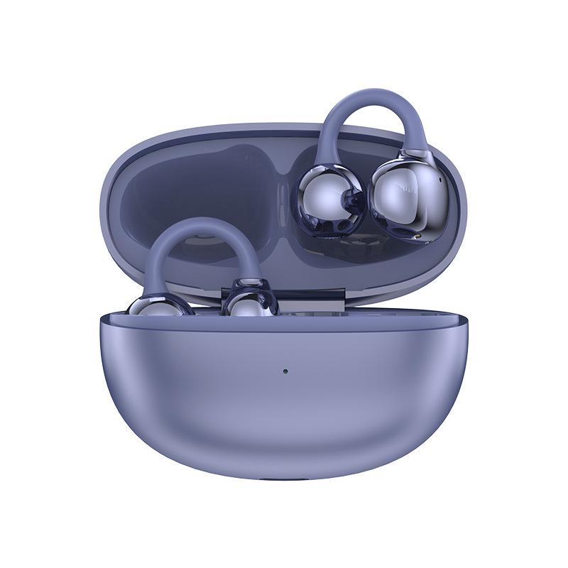 S6 Ultra Clip-On Bluetooth Earbuds: Non-In-Ear Design, Long Battery Life, Compatible with Huawei Devices