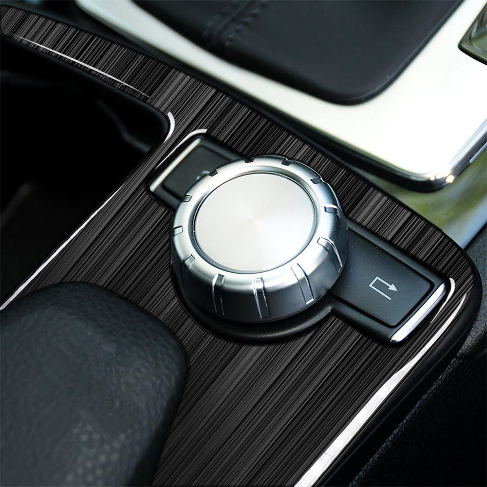 RHD Carbon Fiber Car Cup Holder Panel Cover Trim For Mercedes Benz C E Calss W20