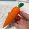 Ручка-диктофон в форме морковки Милый мультяшный дизайн Ручка с функцией воспроизведения Портативный диктофон для студентов Детей Забавный подарок для ведения записей