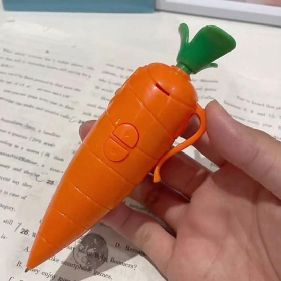 Ручка-диктофон в форме морковки Милый мультяшный дизайн Ручка с функцией воспроизведения Портативный диктофон для студентов Детей Забавный подарок для ведения записей