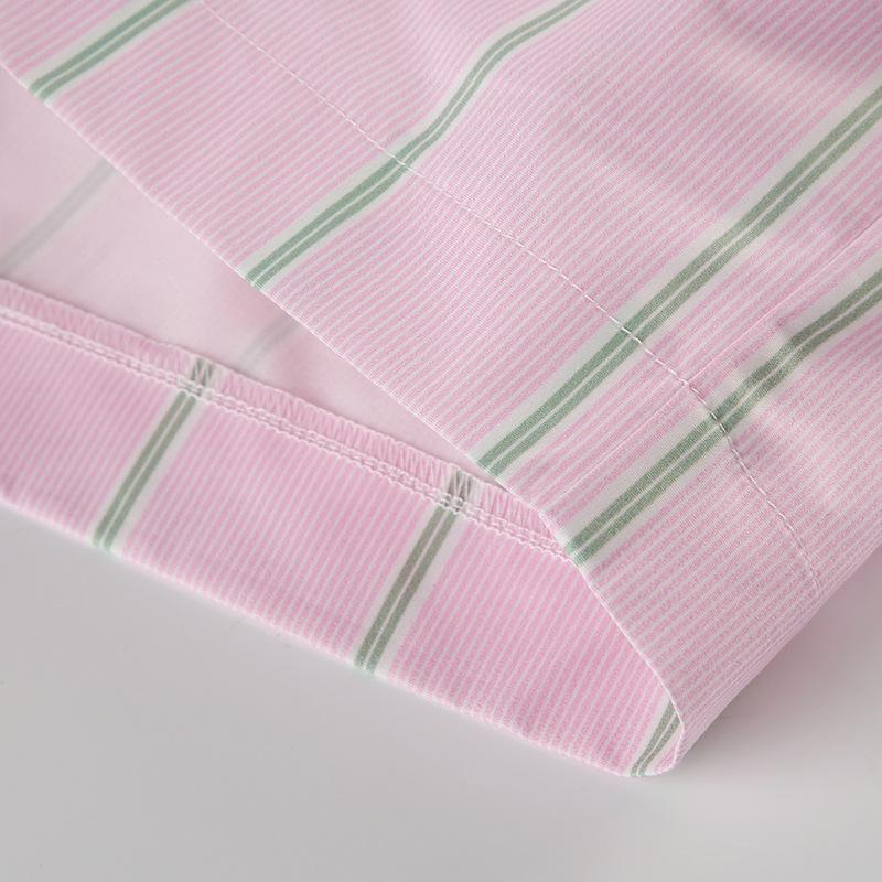 Summer Women's Pant  Clashing Button Splicing Stripe Loose Pocket Simple Casual Street Shorts