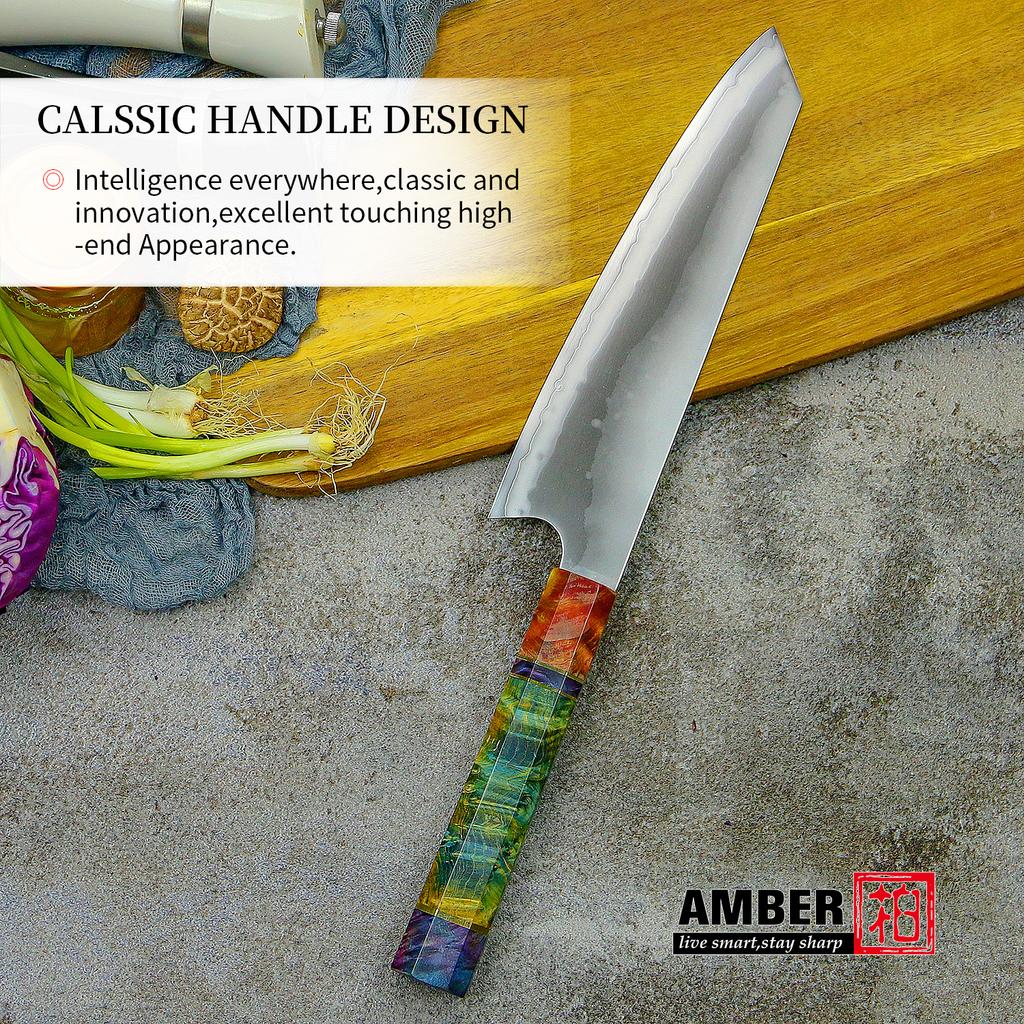 AMBER 8'' Нож шеф-повара 440C Японская нержавеющая сталь Профессиональные ножи шеф-повара Острое лезвие Кухонный инструмент