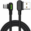 Mcdodo Phone Cable Quick, Angled, 90°, Led Usb Type C 0.5M Black Strong With Braid