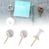 50/100Pieces Ball-shape Push Pins I-shape Map Pins Clear Pushpins for Cork Board Clear Sewing Pins for Fabric Sewing