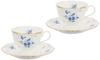 NARUMI Fiorista Cup and Saucer with a Floral Elegant Perfect for Tea and A Perfect Wedding Gift Product Set, 200cc, Blue, Print. Cute, Stylish,