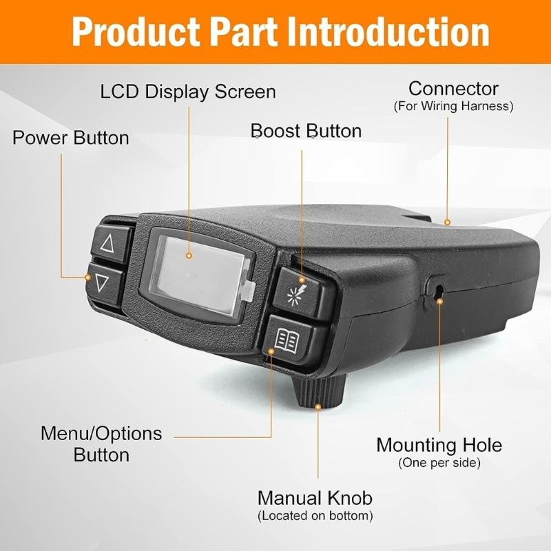 Truck Brake Controller for P3 90195 Electric Proportional Trailer Brake Controller Box Brake Controller Brake Control