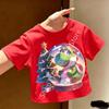 Super Marios Tshirt for Children Cartoon Anime Clothes Round Collar Clothing Short Sleeve Kid Summer Tee Top