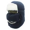 Boys Girls Kids Warm Chunky Trapper Hood Hat Sherpa Lined Windproof Balaclava Winter Russian Hats with Face Mask