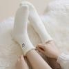 Cartoon Floor Plush Sock Thicken Fluffy Mid Socks Cute Mink Velvet Socks