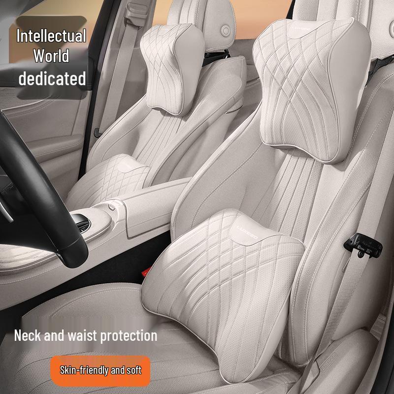 Zhiji R7/S7 All-Season Universal Neck Pillow with Aviation Headrest & Lumbar Support