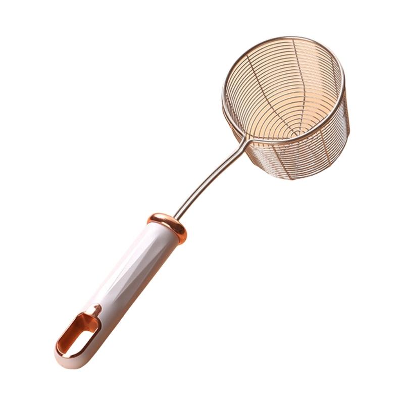 Stainless Steel Colander Deepening Skimmer Ergonomic Handle Colander Spoon Household Kitchen Cooking Accessories