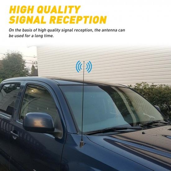 Car Auto Long 21" Long Antenna Mast Black For Toyota Chevrolet Ford DIY Replacem