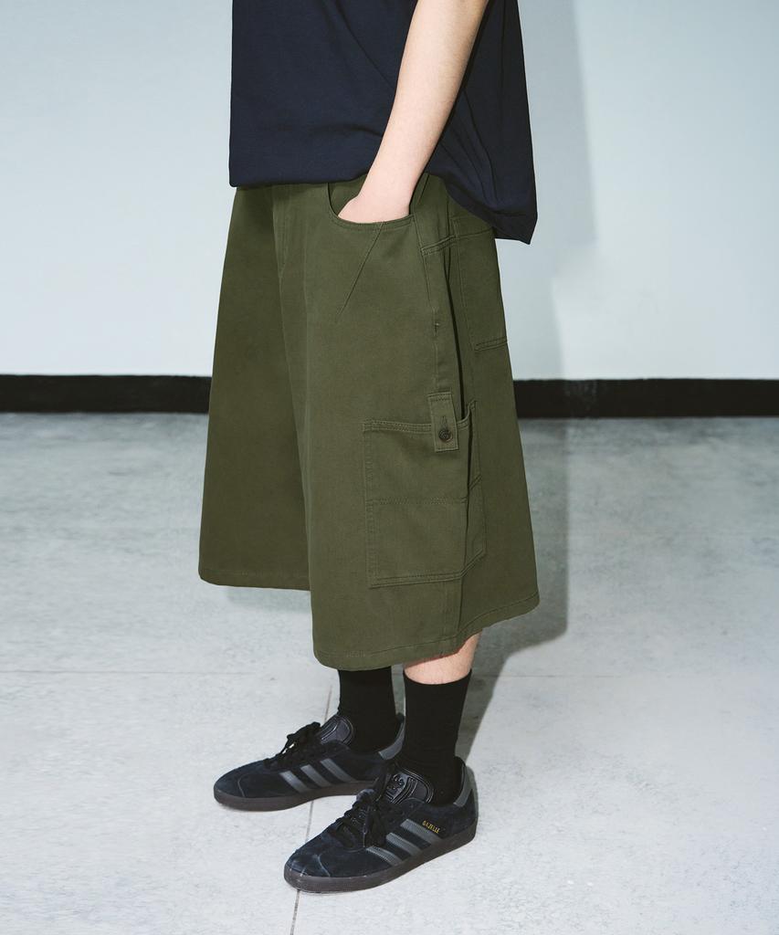 Полевые брюки-бермуды Awodeijeu из хлопка [Хаки]