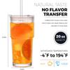 Sturdy And Durable Glass Iced Coffee Cup With Leak-proof Lid And Wide Mouth Opening When Feel Tired