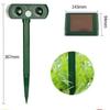 Solar Dog Cat Deterrent Waterproof Pest Repeller New Infrared Cat Repeller  Outdoor