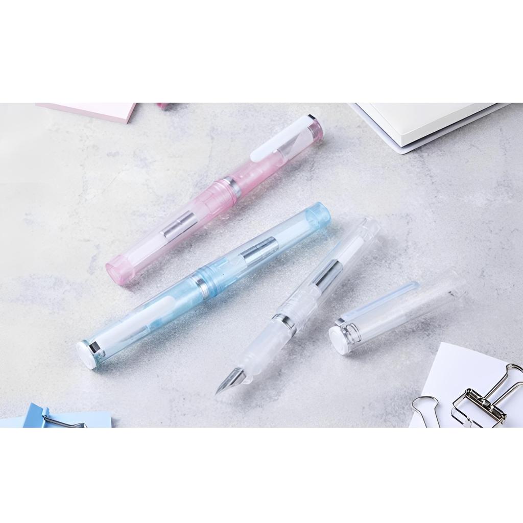 Sailor Fountain Pen TUZU ADJUST Glassy Fine Nib 12-0561 Self-Packaging (Crystal Sky, F)