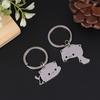 1 пара мультяшных котов, брелок для ключей, пара влюбленных из нержавеющей стали, симпатичный кулон, брелок для ключей, подарочные украшения