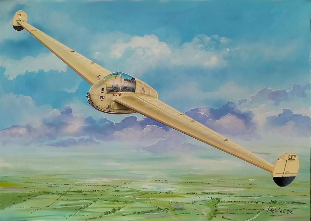 Пластиковая модель прототипа бесхвостого планера Fly Naleskevich FLX72058 1/72 JN-1